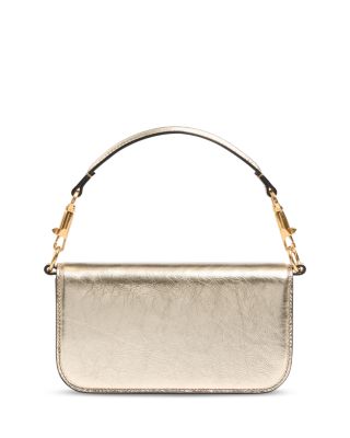 Locò Small Metallic VLogo Shoulder Bag