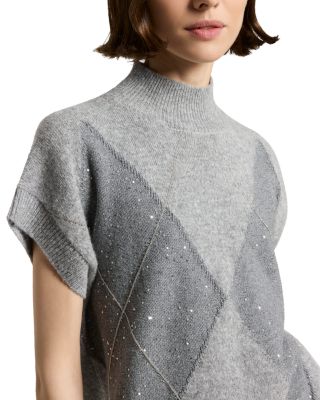 Knitted Short Sleeve Sweater