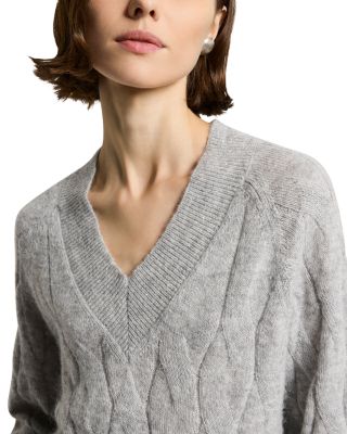 Knitted V Neck Sweater