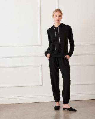 Rhinestone Drawstring Hoodie