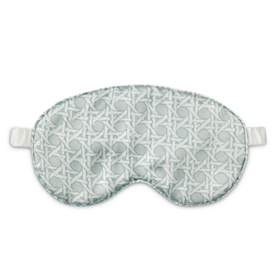 x Madeaux Rattan Silk Eye Mask with Pouch