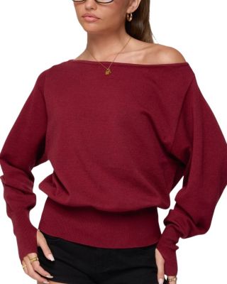 Off Shoulder Oversized Sweater