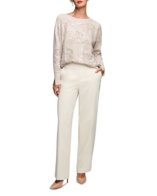 Sequinned Boat Neck Sweater