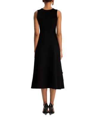 Embroidered Feather Jacquard Dress