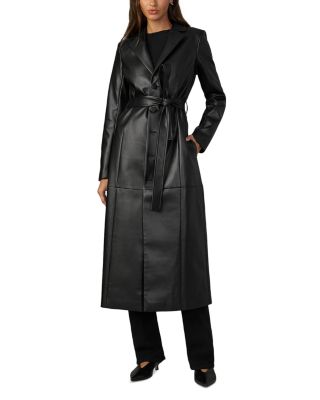 Faux Leather Coat