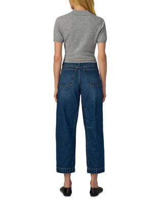 The Wilder High Rise Relaxed Cropped Barrel Jeans in Unmistakable