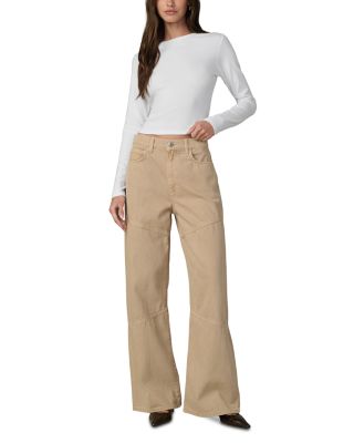 The Harlowe Seamed Wide Leg Jeans in Tigers Eye