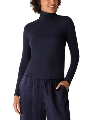 M&eacute;lange Turtleneck Top