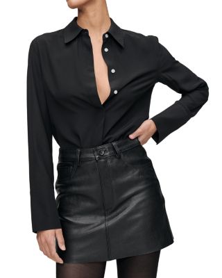 Alma Mini Leather Skirt