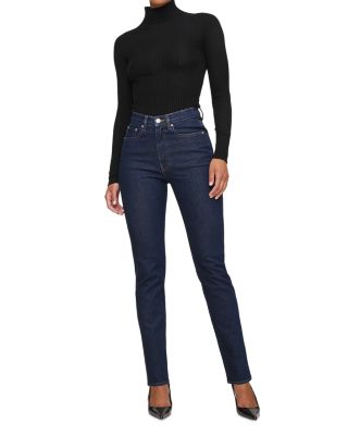 Rib Knit Turtleneck Sweater