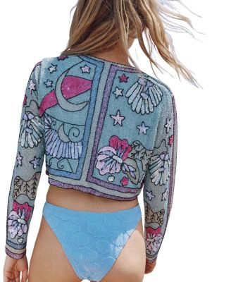 Celestial Placement Beaded Jacket