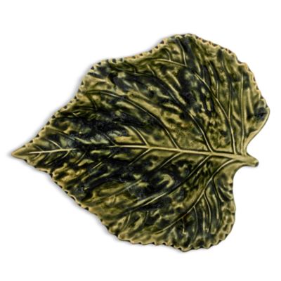 Gudrun Green Birch Leaf Plate
