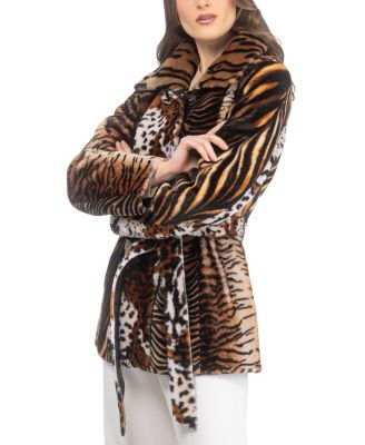 Shearling Jacket with Belt