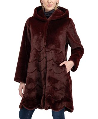 Faux Fur Mink Reversible Parka Coat