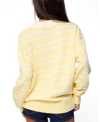  Rilynn Striped Polo Sweater