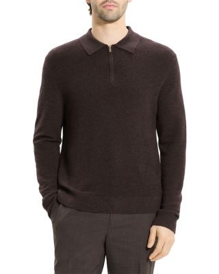 Cashmere Long Sleeve Polo Shirt