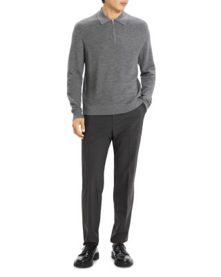 Cashmere Long Sleeve Polo Shirt