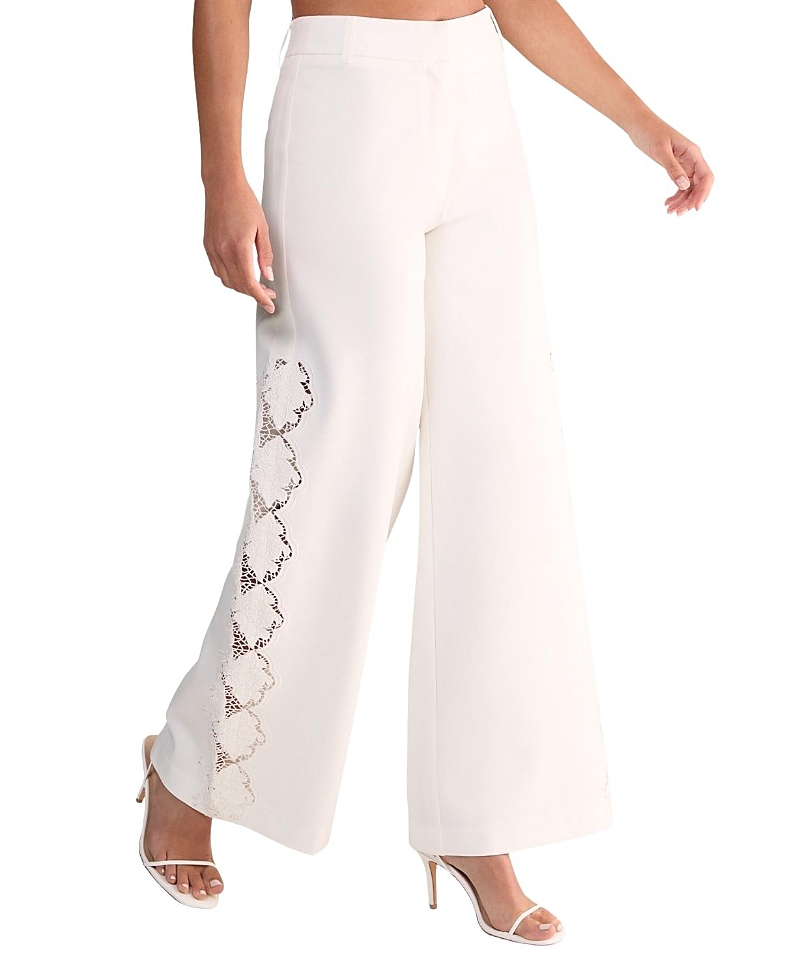 Nasty Gal Cutwork Side Tailored Wide Leg Pants In Gray
