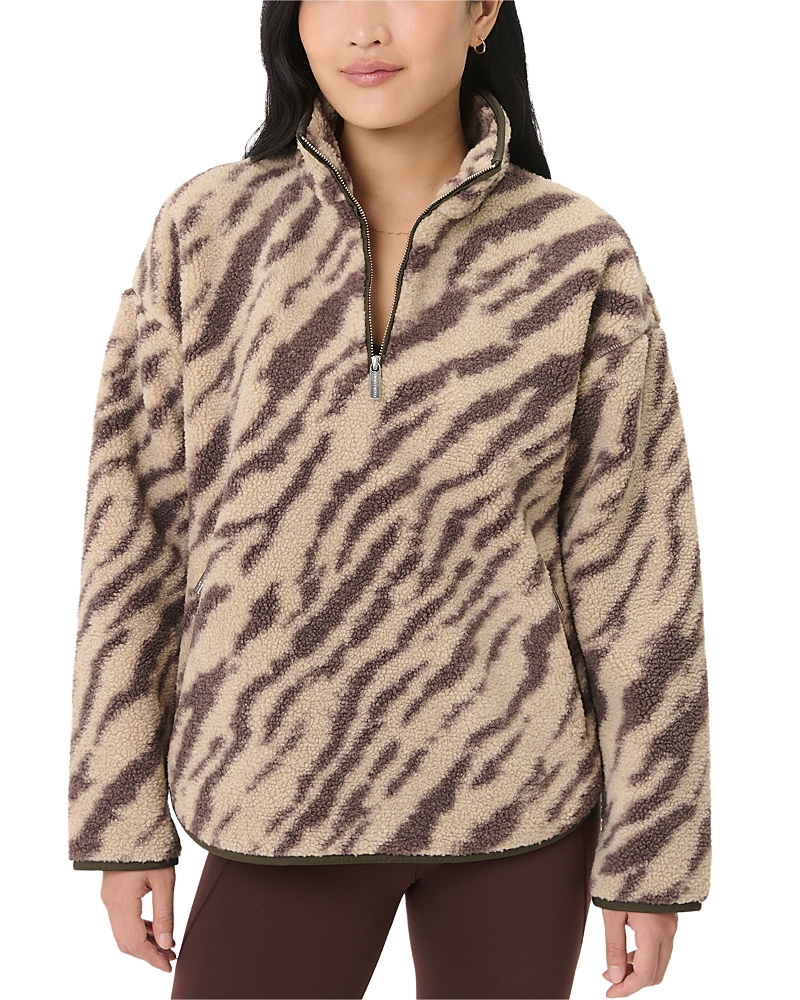 Sweaty Betty Plush Fleece Sweatshirt In Neutral