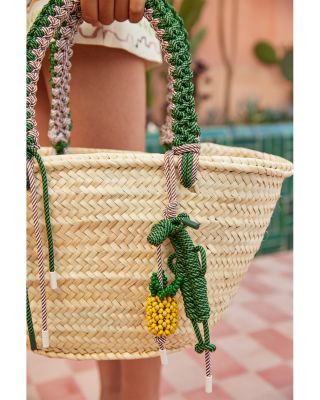 Macram&eacute; Midi Basket Bag 