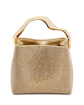Solene Mini Rhinestone Mesh Top Handle Bag