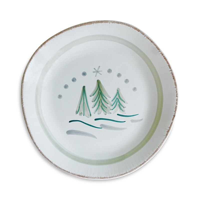 La Gabbianella Cortina Dinner Plate, Winter Trees In White
