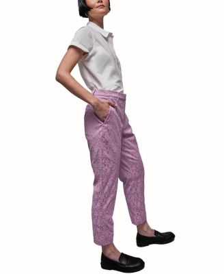 The Empower Jacquard Slim Crop Pant