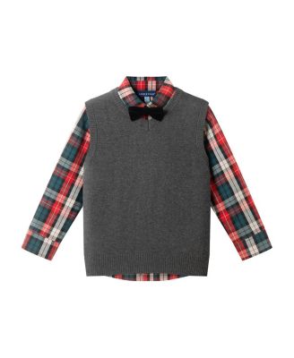  Boys' Sweater Vest, Buttondown & Twill Pant Set - Little Kid, Big Kid