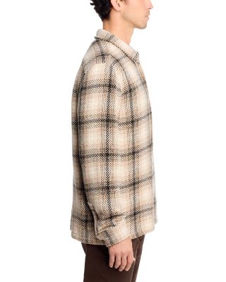 Twill Shirt Jacket in Broken Plaid