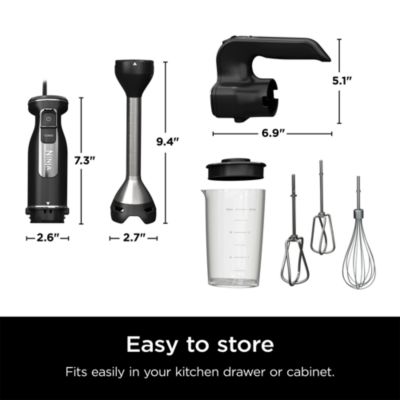 Foodi Power Mixer System Hand Blender &amp; 5 Speed Hand Mixer Combo