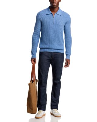 Monty Zipper Polo Wool Long Sleeve Sweater