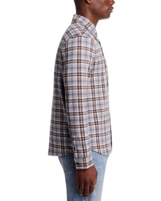 Plaid Knit Shirt Jacket