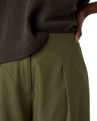Pleat Front Barrel Trousers