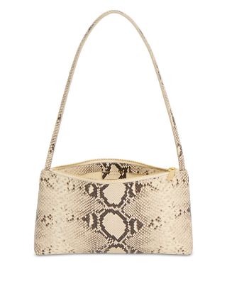 Gaia Embossed Leather Shoulder Bag