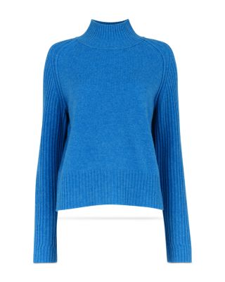 Wool Funnel Neck Knit Sweater