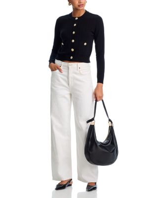 Long Sleeve Gold-Button Cardigan - Exclusive