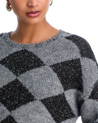Argyle Metallic Crewneck Sweater - Exclusive