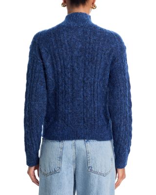 Cable Knit Turtleneck Sweater - Exclusive