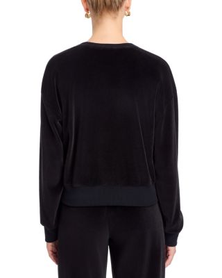 Velour Crewneck Sweatshirt