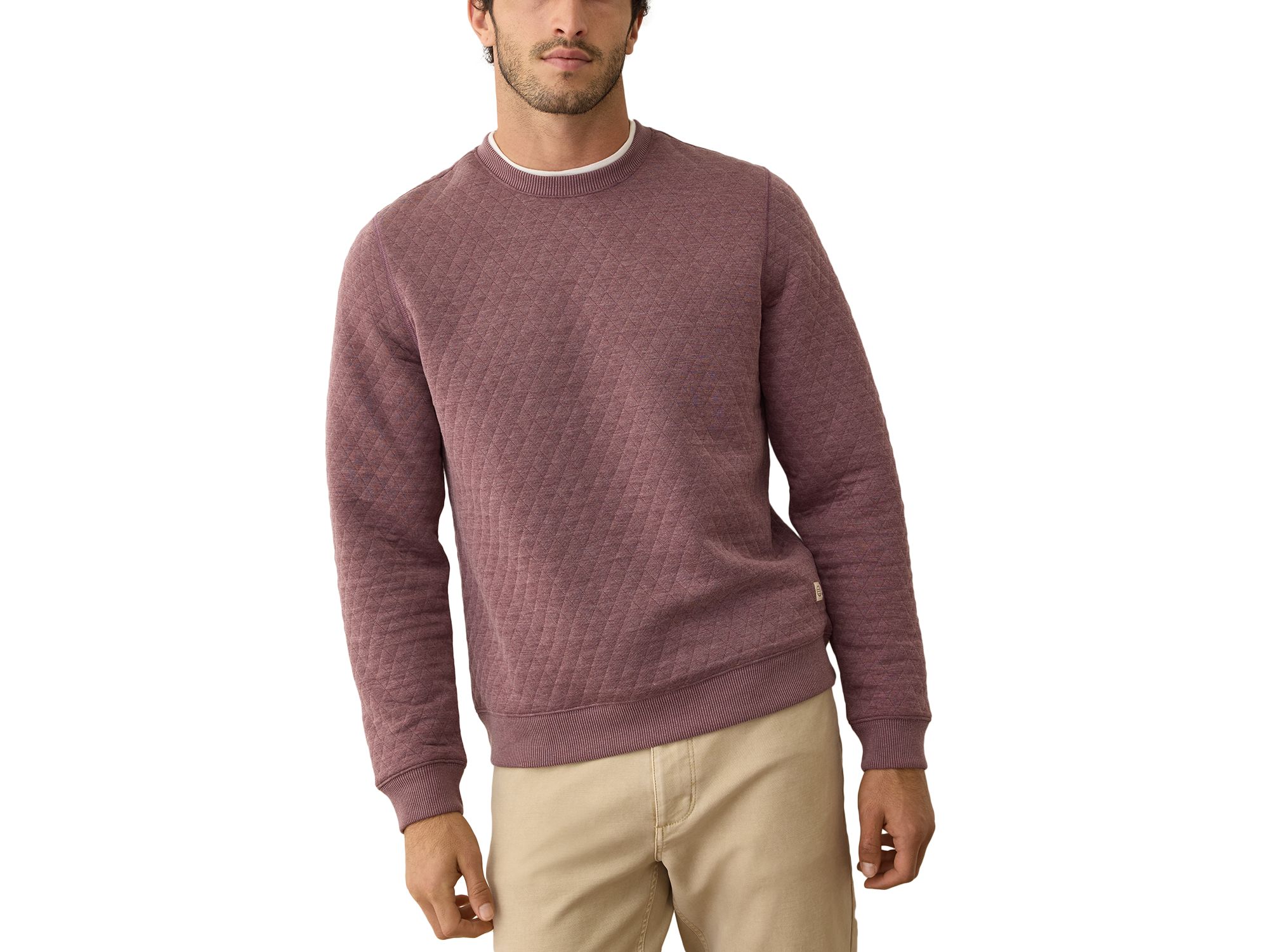 Corbet Quilted Crewneck Sweater — Image 4