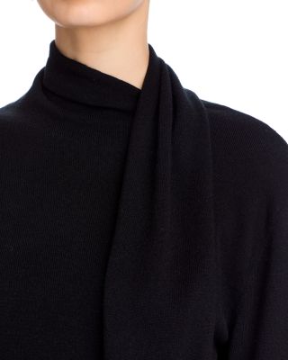 Cortina Wool &amp; Cashmere Crewneck Scarf Sweater