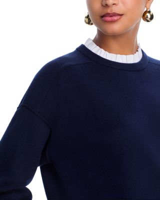 Ruffle Crewneck Sweater - Exclusive