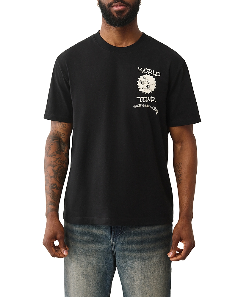 True Religion Speech World Tour Tee In Black