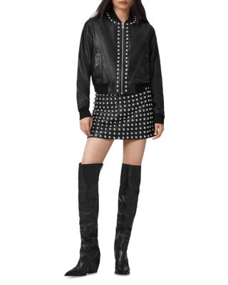 Orten Wilder Leather Bomber Jacket