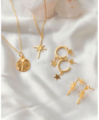  Star Charm Hoop Earrings