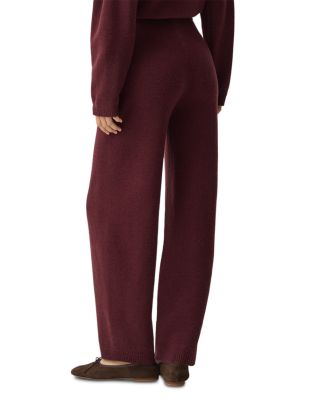 Felted Wide Leg Pants in Wool Cashmere 