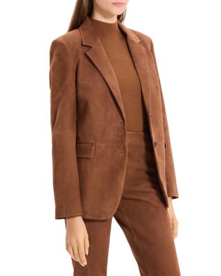 Reece Leather Two Button Blazer