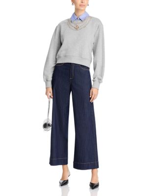 Lavina Embellished Collared Sweater