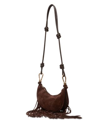 Avery Fringe Suede Shoulder Bag