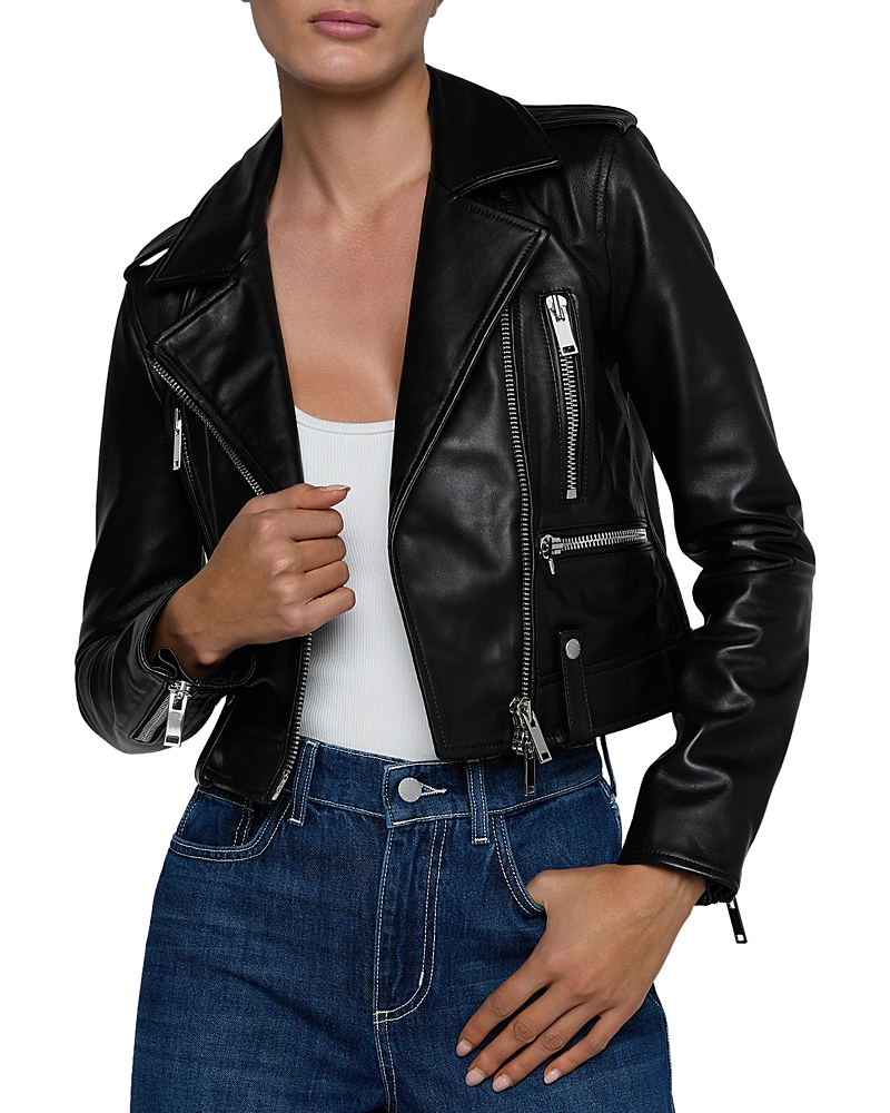L'Agence Blakely Leather Biker Jacket